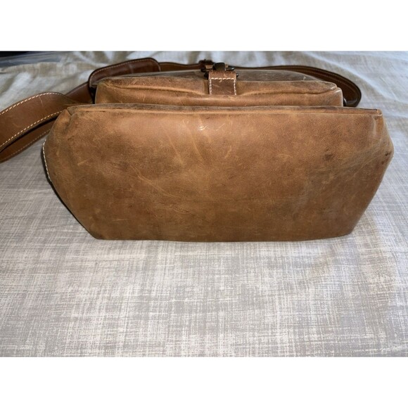 Handmade Leather Satchel NOVICA Artisan Shoulder Bag Mexico Brown Hinojosa 11.5 - Picture 4 of 16